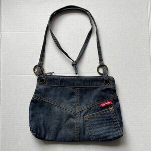 Bongo Y2k Vintage Denim striped crossbody bag